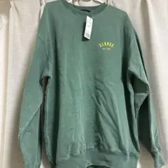 X LARGE トレーナー　グリーン　タグ付き