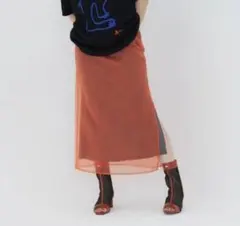 TINA：JOJUN ティーナジョジュン オーガンジー Hラインスカート Mのサムネイル