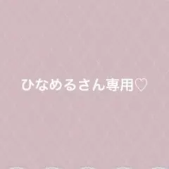 ひなめるさん専用スクイーズ