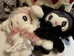 月夜のメロクロ ぬいぐるみ マイメロディ　クロミ 2点セット