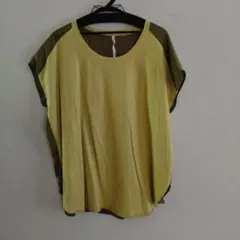 sunaokuwahara 半袖Tシャツ イエロー/オリーブのサムネイル