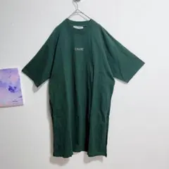 レイカズン　ロゴTシャツ　カットソー　緑　ゆるダボ　コットン100%のサムネイル