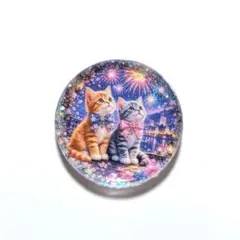レジン　猫　ヘアゴム　ブローチ　ポニーフック　No.778 レジン 猫 ヘアゴム ブローチ ポニーフック No.778 - メルカリ
