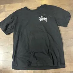 STUSSY ステューシー Tシャツ L 黒 バックビッグロゴ USA
