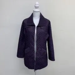 【b0001】FILA レナウン キルティングジャケットコート パープル