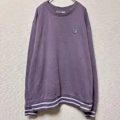 FILA スウェット トレーナー【XXL】 パープル ビッグシルエット 90s