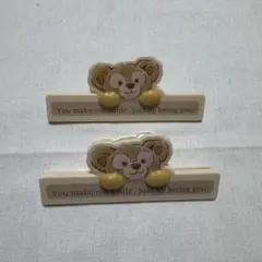 【東京ディズニーシー限定】ダッフィー クリップ 2点セット　未使用