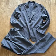 GU セットアップ スーツ　軽量 ウォッシャブル グレー　M