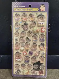 ボンボンドロップシール　和柄　相撲