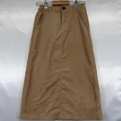 【美品】　OUTDOOR コーデュロイ ロングスカート ベージュ　M フ