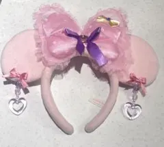 ミニー 耳 カチューシャ ピンク 美品