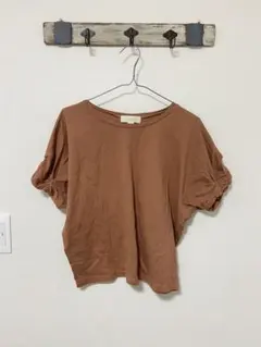 【美品】B:MING BEAMSブラウン パフスリーブ Tシャツ FREE