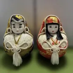 昭和レトロ 姫だるま 夫婦ペア 縁起物 郷土玩具 - メルカリ