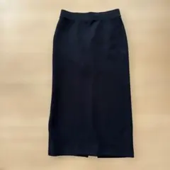 UNIQLO ユニクロ スウェット タイトスカート 黒 ロング M ストレッチ