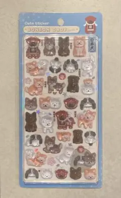 ボンボンドロップシール　和柄　新作　日本犬　柴犬　正規品