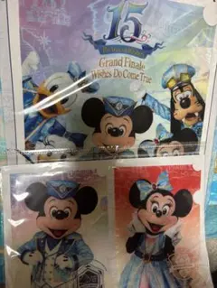 東京ディズニーシー 15周年クリアファイル　3枚