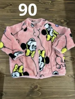 ディズニー　アウター　フリース　長袖　90センチ　ミニーマウス