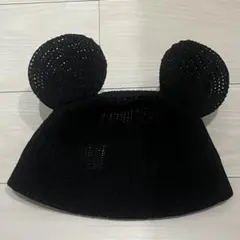 【2025年夏新作】ディズニーハット　黒ミッキー