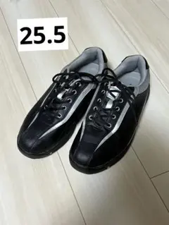 Johnny Fry ゴルフシューズ 25.5cm EEE ブラック×シルバー