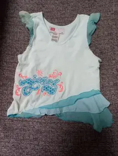 DIESEL フリル付きノースリーブタンクトップ　120