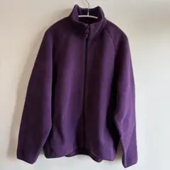 UNIQLO ユニクロ フルジップフリースジャケット パープル