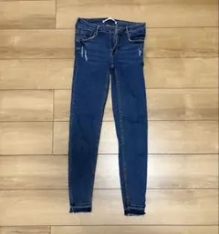 Bershka ダメージ加工 スキニーデニム