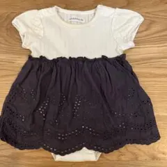 conoco ベビーロンパース　半袖　フリル付き　70センチ