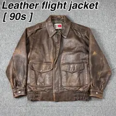 90s A-2 レザーフライトジャケット 本革