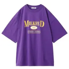 MILKFED. SCHOOL LOGO WIDE S/S TEE パープルのサムネイル