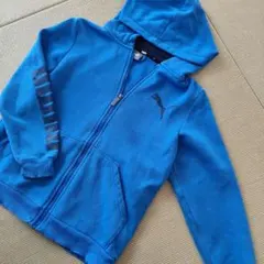 PUMA 裏起毛フード付きパーカー 150cm 青