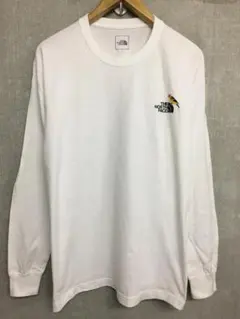 ノースフェイス L 美品 バード刺繍 ロングスリーブ Tシャツ NT32440