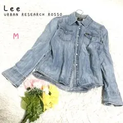 ♡アーバンリサーチロッソ×リー【M】デニムウエスタンシャツ 襟付きトップス