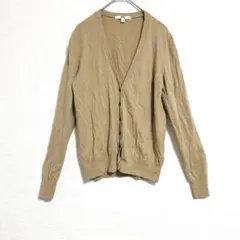 UNIQLO カーディガン ブラウン 薄手 サイズM シンプル 無地 定番