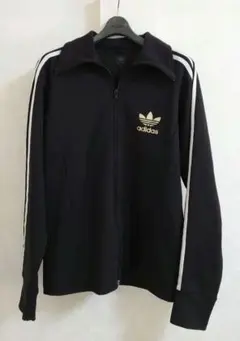 アディダス／adidas　トラックジャケット　黒タグ　万国旗タグ　ジャージ　LL