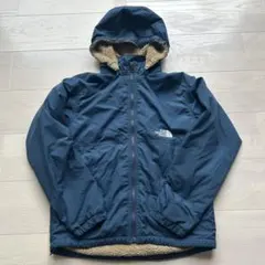 THENORTH FACEボアフードジャケットネイビー150