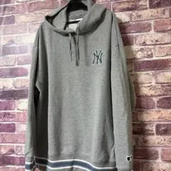MLB New York Yankees パーカー グレー Lサイズ