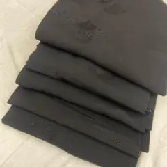 Y6483 黒羽織　まとめセット　リメイク　地柄　地紋