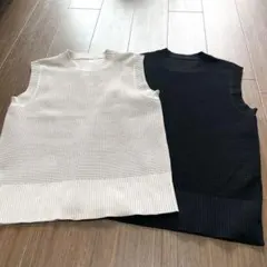 無印良品　ベスト2色組のサムネイル