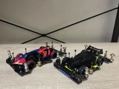 ミニ四駆 完成品　カスタムパーツ付きセット　FM-A VZ 2台セット