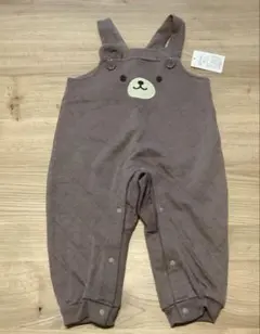 【新品・未使用】くまさん ロンパース ブラウン80cm 西松屋