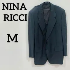 NINA RICCI メンズ テーラードジャケット シングル 黒 無地のサムネイル