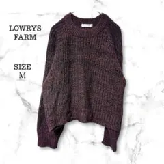 ローリーズファーム 長袖ニット リブ編み M カジュアル