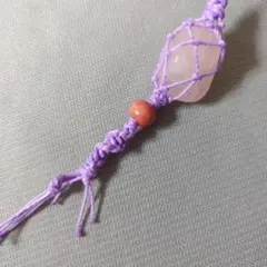 ス413T　となりのお姉さん　ハンドメイド・天然石ストラップ