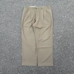 90s Ralph Lauren 2タックバギーワイドスラックス カーキ W38のサムネイル