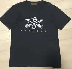 Burnout バーンアウト クロスドアロー Tシャツ　ブラック Lのサムネイル