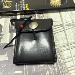 Goro's 二つ折り財布 黒 レザー　ほぼ未使用 goro's ゴローズ 二つ折り レザー ウォレット 財布 ブラック系