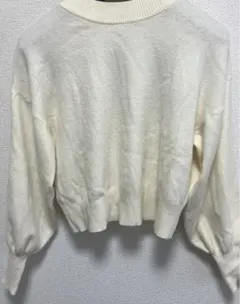 mysty woman クリーム色 ニットセーター F