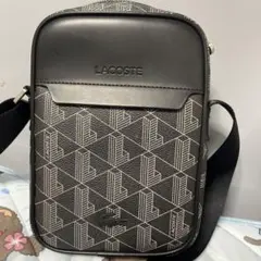 ラコステ モノグラム クロスボディショルダーバッグカメラバッグ極美品