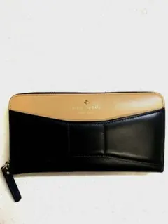 Kate spade 長財布　ブラック　ページュ　美品