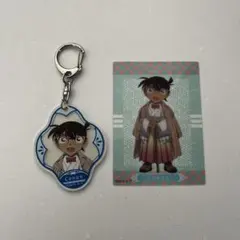 名探偵コナン　着物コレクション★ホログラムカード　キーホルダー　江戸川コナン